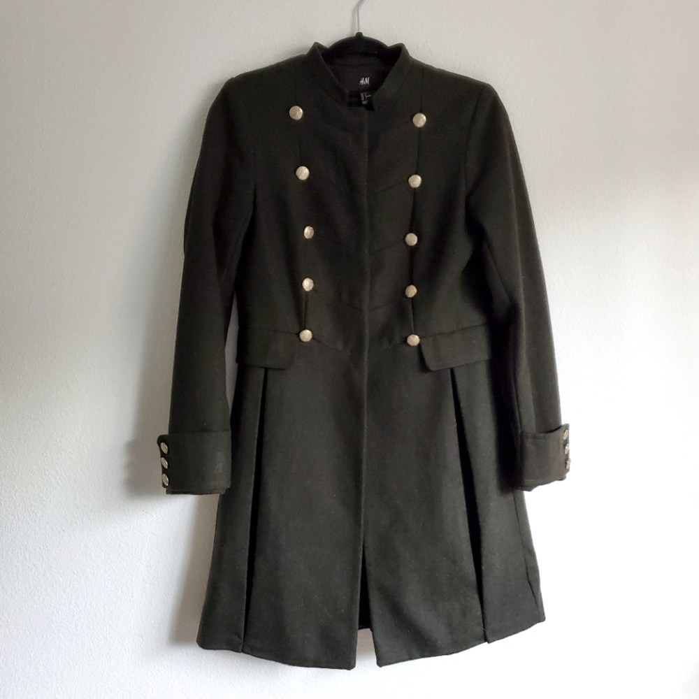 H&M Wool Army Fitted Jacket